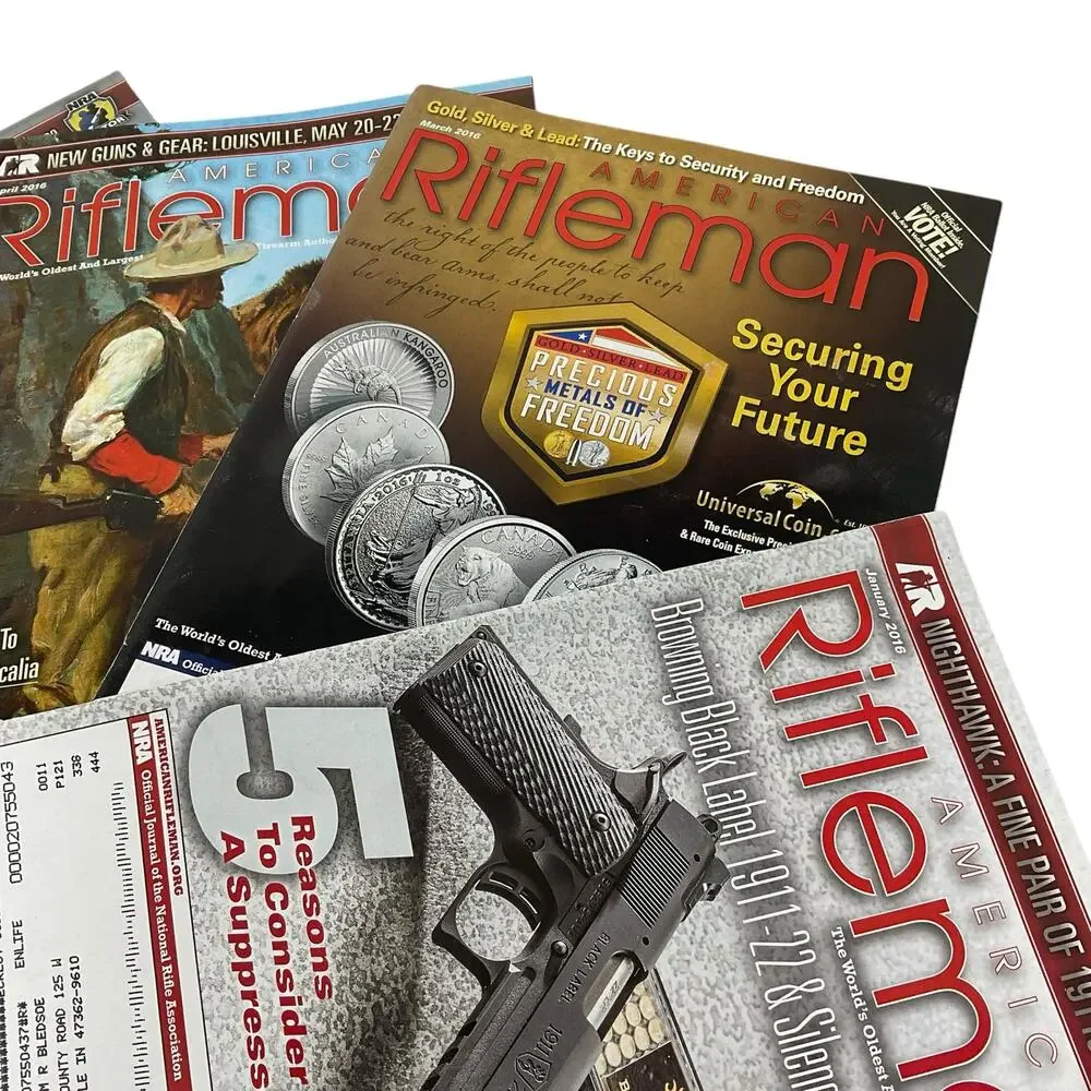 10 Issues American Rifleman Magazine Vintage 2015 to 2016 Firearm‎ Authority